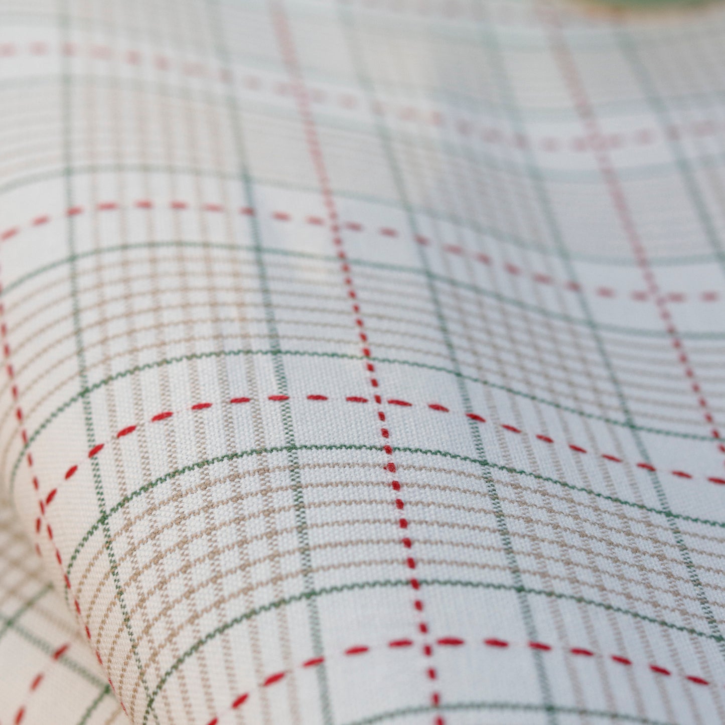 Green Grid Table Runner