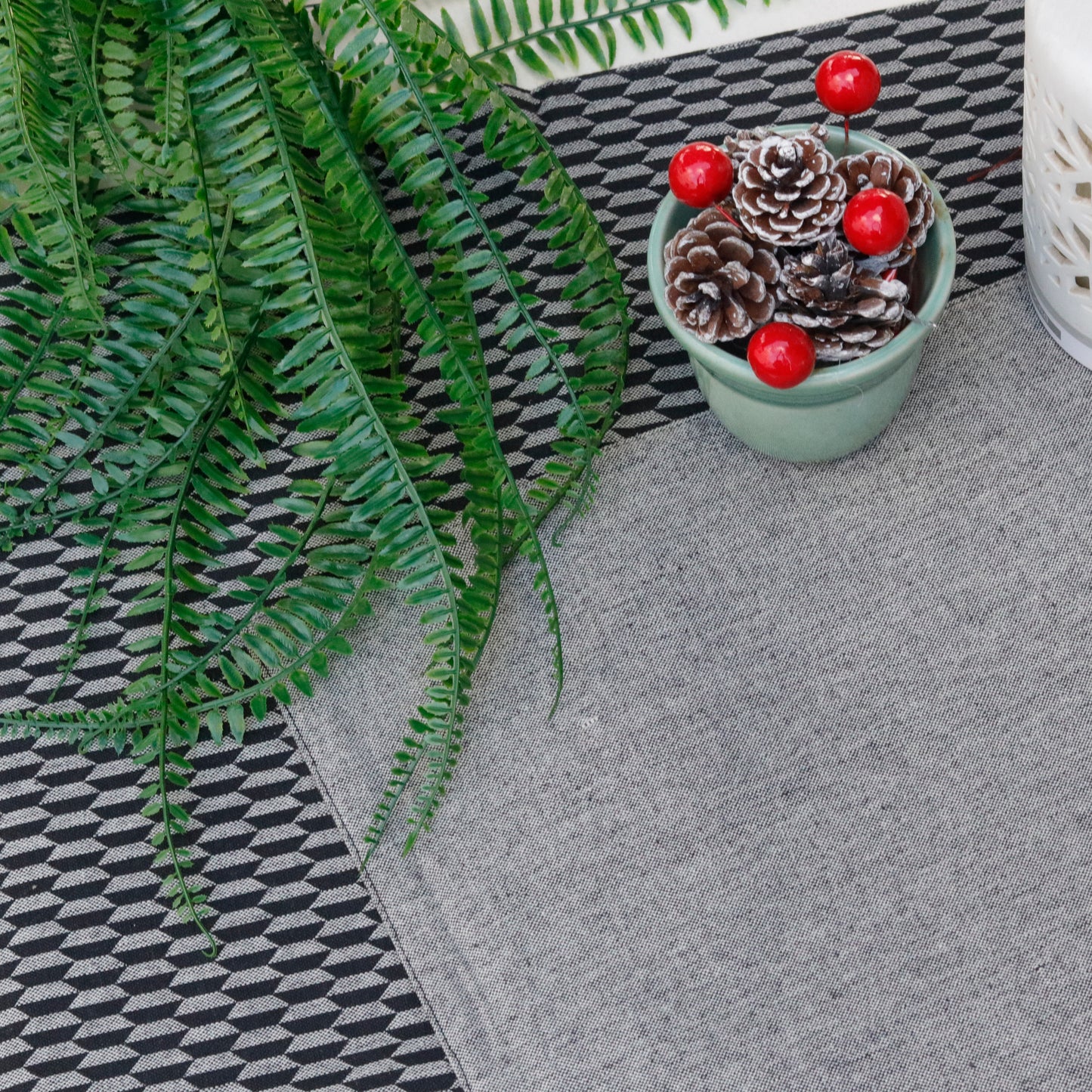 Onyx Stripe Table Runner