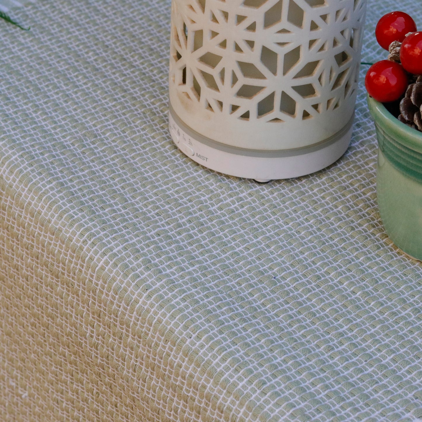 Moss Chic Table Runner