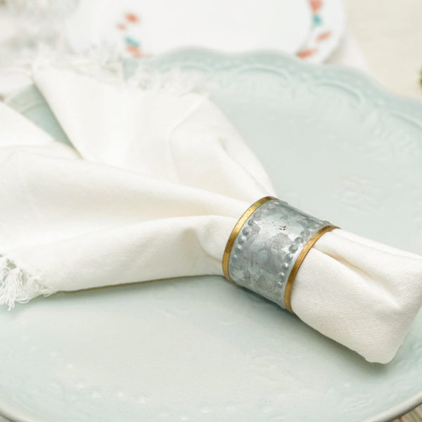 Rustic Metal Napkin Ring – Farmhouse Table Decor