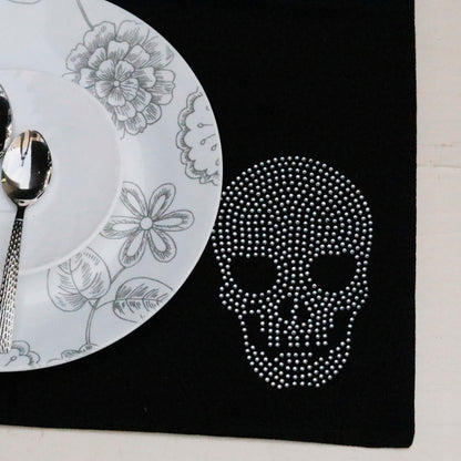 Skull Diamante Placemats (Set of 2 Placemats)